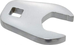 Proto - 1-1/8" 1/2" Drive Full Polish Chrome Open End Crowfoot Wrench - 2-7/32" Head Diam x 3/8" Head Thickness, 2-1/4" OAL - USA Tool & Supply