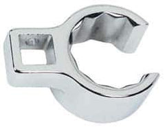 Proto - 1-15/16" 12 Point 1/2" Drive Full Polish Chrome Flare Nut Crowfoot Wrench - 2-5/8" Head Diam x 1-1/16" Head Thickness, 3-1/4" OAL - USA Tool & Supply