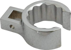 Proto - 1-1/4" 12 Point 1/2" Drive Full Polish Chrome Flare Nut Crowfoot Wrench - 1-25/32" Head Diam x 7/8" Head Thickness, 2.44" OAL - USA Tool & Supply