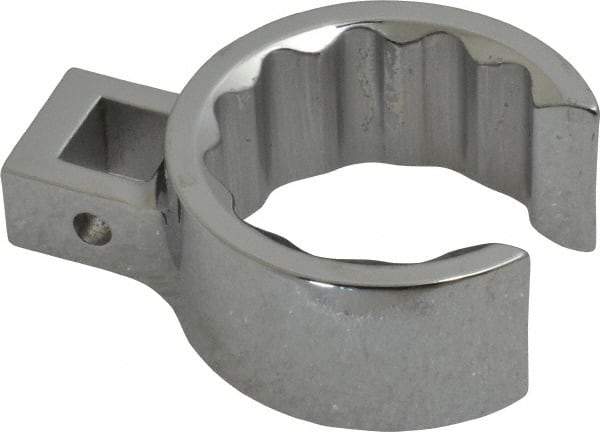 Proto - 1-1/2" 12 Point 1/2" Drive Full Polish Chrome Flare Nut Crowfoot Wrench - 2-1/16" Head Diam x 15/16" Head Thickness, 2-3/4" OAL - USA Tool & Supply