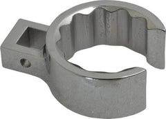 Proto - 1-1/2" 12 Point 1/2" Drive Full Polish Chrome Flare Nut Crowfoot Wrench - 2-1/16" Head Diam x 15/16" Head Thickness, 2-3/4" OAL - USA Tool & Supply