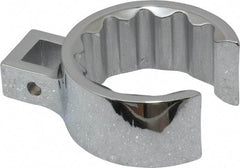 Proto - 1-9/16" 12 Point 1/2" Drive Full Polish Chrome Flare Nut Crowfoot Wrench - 2-5/32" Head Diam x 15/16" Head Thickness, 2.88" OAL - USA Tool & Supply