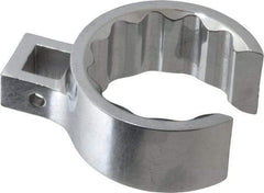 Proto - 1-11/16" 12 Point 1/2" Drive Full Polish Chrome Flare Nut Crowfoot Wrench - 2-5/16" Head Diam x 1" Head Thickness, 3" OAL - USA Tool & Supply