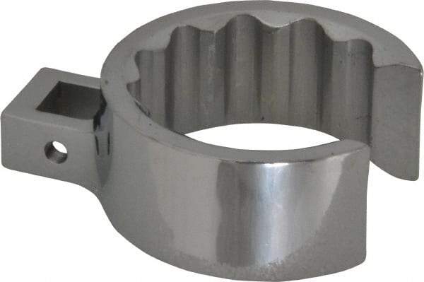 Proto - 1-7/8" 12 Point 1/2" Drive Full Polish Chrome Flare Nut Crowfoot Wrench - 2-9/16" Head Diam x 1-1/16" Head Thickness, 3-1/4" OAL - USA Tool & Supply