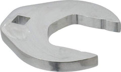 Proto - 2" 1/2" Drive Full Polish Chrome Open End Crowfoot Wrench - 3-29/32" Head Diam x 1/2" Head Thickness, 3-63/64" OAL - USA Tool & Supply