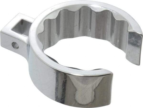 Proto - 2" 12 Point 1/2" Drive Full Polish Chrome Flare Nut Crowfoot Wrench - 2-23/32" Head Diam x 1-1/16" Head Thickness, 3.38" OAL - USA Tool & Supply