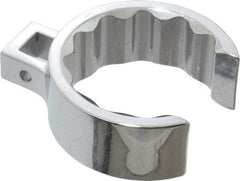 Proto - 2" 12 Point 1/2" Drive Full Polish Chrome Flare Nut Crowfoot Wrench - 2-23/32" Head Diam x 1-1/16" Head Thickness, 3.38" OAL - USA Tool & Supply