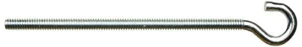 Gibraltar - #10-24, Zinc-Plated Finish, Steel Wire Turned Open Eye Bolt - 5-5/16" Thread Length, 5/16" ID x 5/8" OD, 5-5/16" Shank Length - USA Tool & Supply