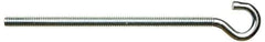 Gibraltar - #10-24, Zinc-Plated Finish, Steel Wire Turned Open Eye Bolt - 5-5/16" Thread Length, 5/16" ID x 5/8" OD, 5-5/16" Shank Length - USA Tool & Supply