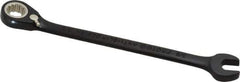 Proto - 3/8" 12 Point Combination Wrench - 15° Head Angle, 6-1/4" OAL, Steel, Black Chrome Finish - USA Tool & Supply