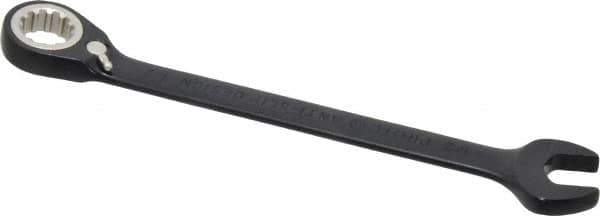 Proto - 1/2" 12 Point Combination Wrench - 15° Head Angle, 7" OAL, Steel, Black Chrome Finish - USA Tool & Supply