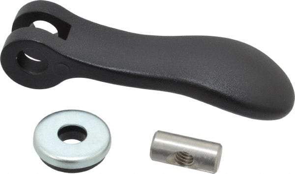 KIPP - 5/16-18, 1.06" Hub Diam, Black Powder Coat Cast Aluminum Adjustable Clamping Handle - USA Tool & Supply
