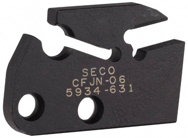 Seco - 0.197" Blade Width, 7.02" OAL, Single End Indexable Cut-Off Blade - 0.866" Max Depth of Cut, CFJN Blade, MDT Series - USA Tool & Supply