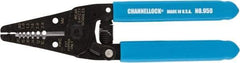 Channellock - 7" OAL, 20-10 AWG Capacity, Wire Stripper & Cutter - Plastic Cushion Handle - USA Tool & Supply