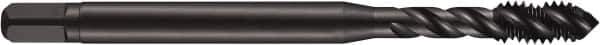 DORMER - 7/8-14 UNF 3 Flute 3B Modified Bottoming Spiral Flute Tap - Powdered Metal, Oxide Finish, 4-11/16" OAL, Right Hand Flute, Right Hand Thread, H4, Series E038 - USA Tool & Supply