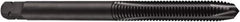 DORMER - 1/2-13 UNC, 2 Flute, Oxide Finish, Powdered Metal Spiral Point Tap - Plug Chamfer, Right Hand Thread, 3-3/8" OAL, 0.9055" Thread Length, 0.367" Shank Diam, 3B Class of Fit, Series E026 - Exact Industrial Supply