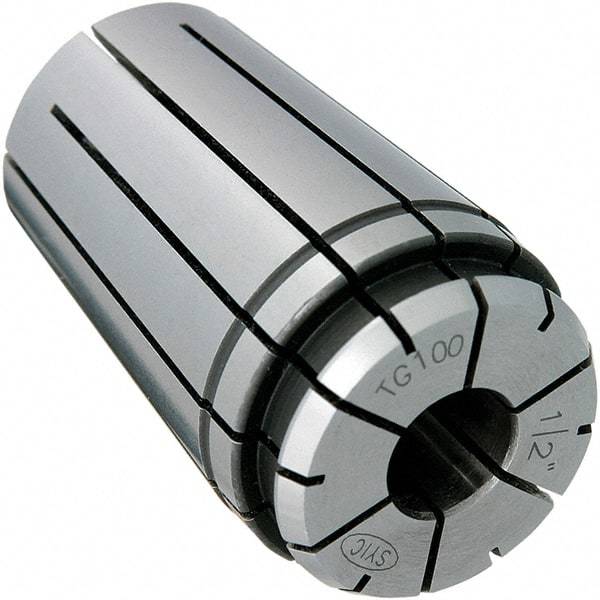Techniks - TG100 3/32" Single Angle Collet - 0.0004" TIR, 3" OAL, 2.001" Overall Diam - Exact Industrial Supply