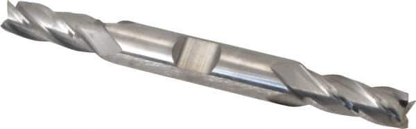 Niagara Cutter - 5/16", 3/4" LOC, 3/8" Shank Diam, 3-1/2" OAL, 4 Flute, Solid Carbide Square End Mill - Double End, Uncoated, Spiral Flute, 30° Helix, Centercutting, Right Hand Cut, Right Hand Flute, Series CD430 - USA Tool & Supply