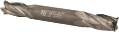 Niagara Cutter - 1/2", 1" LOC, 1/2" Shank Diam, 4" OAL, 4 Flute, Solid Carbide Square End Mill - Double End, Uncoated, Spiral Flute, 30° Helix, Centercutting, Right Hand Cut, Right Hand Flute, Series CD430 - USA Tool & Supply