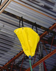 UltraTech - 18" Diam, Square Pipe Leak Diverter - 1.5' Long x 1.5' Wide x 10 mil Thick, Yellow - USA Tool & Supply