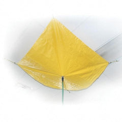 UltraTech - 20" Diam, Square Roof Leak Diverter - 5' Long x 5' Wide x 10 mil Thick, Yellow - USA Tool & Supply