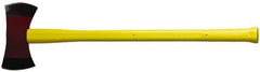 NUPLA - 3-1/2 Lb Head Double Bit Axe - 36" OAL, Fiberglass Ergo Dual Component Handle - USA Tool & Supply