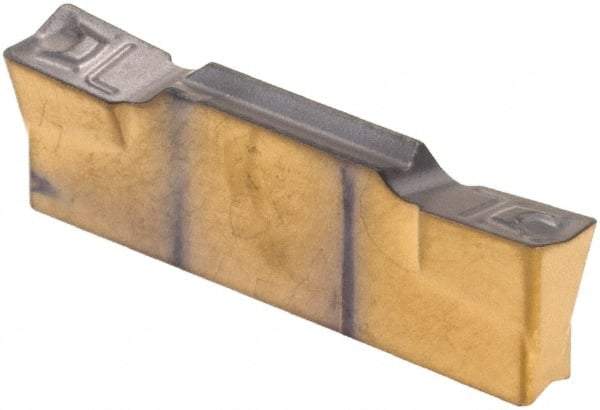 Iscar - 3003HFPL Grade IC808, 3mm Cutting Width Carbide Grooving Insert - 1.5mm Max Depth of Cut, Left Hand, 0.3mm Corner Radius, TiAlN Finish - USA Tool & Supply