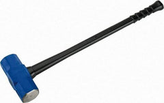 NUPLA - 20 Lb Head, 32" Long Soft Steel Safety Sledge Hammer - Steel Head, 2-3/4" Face Diam, 8-5/8" Long Head, Fiberglass Handle - USA Tool & Supply