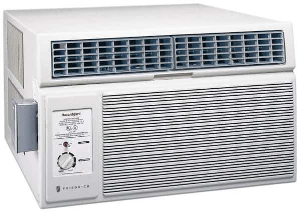 Friedrich - 14,500/14,000 BTU, 230/208 Volt Window Air Conditioner - 6.9/7.4 Amp Rating, 9.7 EER Rating, 15 Min Circuit Amperage, 25" Wide x 27-3/8" Deep x 15" High - USA Tool & Supply