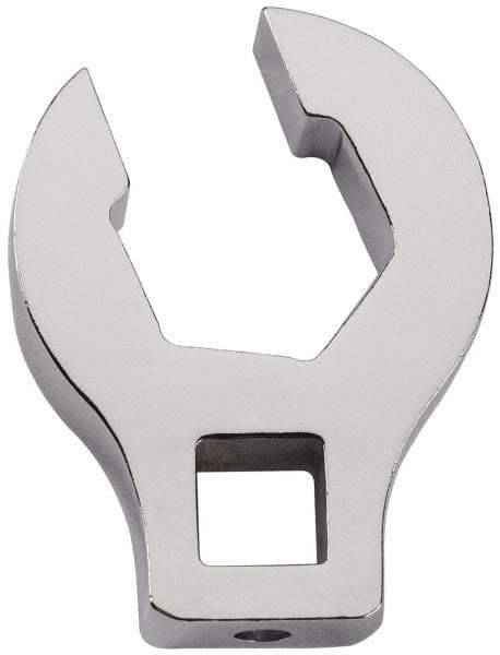 Proto - 7/16" 6 Point 3/8" Drive Chrome Flare Nut Crowfoot Wrench - 29/32" Head Diam x 1/4" Head Thickness, 1-1/2" OAL - USA Tool & Supply