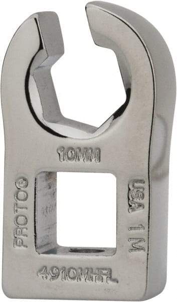 Proto - 3/4" 6 Point 3/8" Drive Chrome Flare Nut Crowfoot Wrench - 0.77" Head Diam x 1/4" Head Thickness, 1-15/16" OAL - USA Tool & Supply