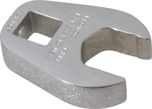 Proto - 14mm 3/8" Drive Chrome Crowfoot Wrench - 1-3/16" Head Diam x 1/4" Head Thickness, 1-1/2" OAL - USA Tool & Supply