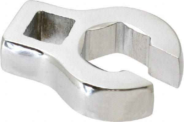 Proto - 15mm 6 Point 3/8" Drive Chrome Flare Nut Crowfoot Wrench - 1-11/32" Head Diam x 1/4" Head Thickness, 1-11/16" OAL - USA Tool & Supply