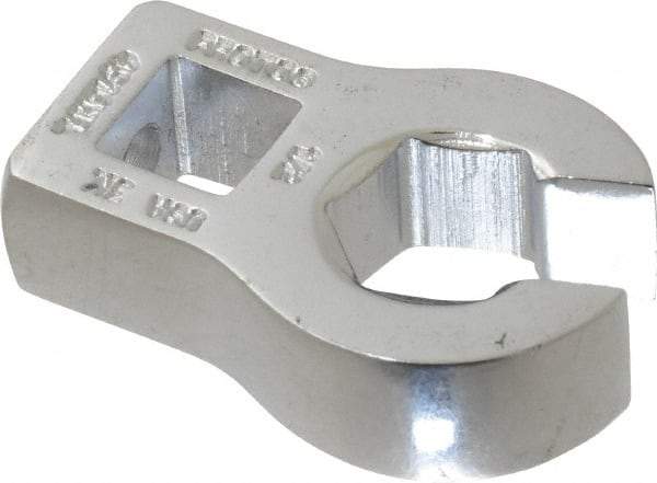 Proto - 1/2" 6 Point 3/8" Drive Chrome Flare Nut Crowfoot Wrench - 1-3/32" Head Diam x 1/4" Head Thickness, 1-5/8" OAL - USA Tool & Supply