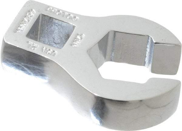 Proto - 17mm 6 Point 3/8" Drive Chrome Flare Nut Crowfoot Wrench - 2-29/32" Head Diam x 1/4" Head Thickness, 1-3/4" OAL - USA Tool & Supply