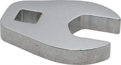 Proto - 18mm 3/8" Drive Chrome Crowfoot Wrench - 1-5/8" Head Diam x 1/4" Head Thickness, 1-15/16" OAL - USA Tool & Supply