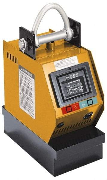 Walker - 8,000 Lb Load Capacity, Battery Powered Lift Magnet - 22.8" High x 48" Long x 9.6" Wide, For Use with Flats - USA Tool & Supply
