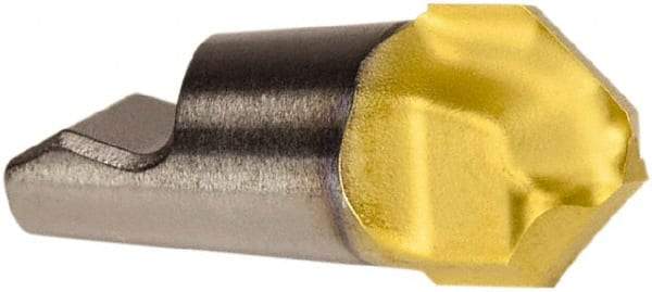 Seco - MM06 E02 Grade T60M Carbide Chamfer Milling Tip Insert - TiAlN/TiN Finish, 2 Flutes, 0.236" Cutting Diam, 0.083" Depth of Cut, 0.201" Extension - USA Tool & Supply