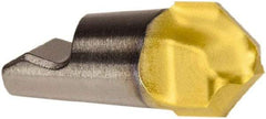 Seco - MM06 E02 Grade T60M Carbide Chamfer Milling Tip Insert - TiAlN/TiN Finish, 2 Flutes, 0.236" Cutting Diam, 0.083" Depth of Cut, 0.201" Extension - USA Tool & Supply