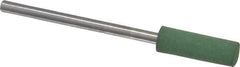 Value Collection - 5mm Max Diam x 15mm Long, Cylinder, Rubberized Point - Fine Grade, Ceramic, Mounted - USA Tool & Supply