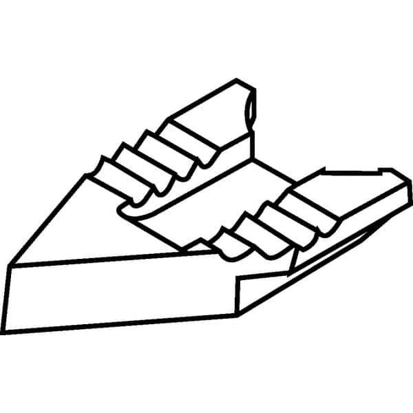 Kennametal - 1/2" Inscribed Circle, 80° Included Angle, Diamond (Shape), Chipbreaker for Indexables - 80° Included Angle - USA Tool & Supply