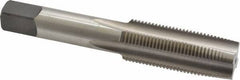 Cleveland - M18x1.50 Metric Fine 4 Flute Bright Finish High Speed Steel Straight Flute Standard Hand Tap - Taper, Right Hand Thread, 4.031" OAL, 1.81" Thread Length, D6 Limit, Oversize - Exact Industrial Supply