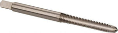 Cleveland - M4x0.70 Metric Coarse 6H 4 Flute Bright Finish High Speed Steel Straight Flute Standard Hand Tap - Plug, Right Hand Thread, 2-1/8" OAL, 19.05mm Thread Length, D4 Limit, Oversize - USA Tool & Supply