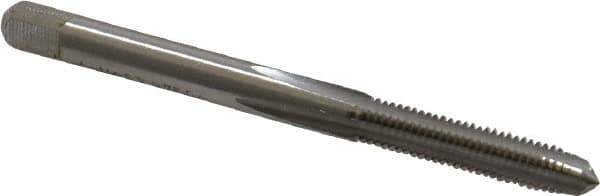 Cleveland - M4.5x0.75 Metric Coarse 4 Flute Bright Finish High Speed Steel Straight Flute Standard Hand Tap - Plug, Right Hand Thread, 2-3/8" OAL, 1/2" Thread Length, D4 Limit, Oversize - Exact Industrial Supply
