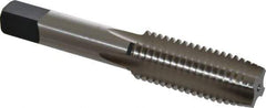 Cleveland - M18x2.50 Metric Coarse 4 Flute Bright Finish High Speed Steel Straight Flute Standard Hand Tap - Plug, Right Hand Thread, 4.031" OAL, 1.81" Thread Length, D7 Limit, Oversize - USA Tool & Supply