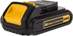 DeWALT - 20 Volt Lithium-Ion Power Tool Battery - 1.5 Ahr Capacity, 1/2 hr Charge Time, Series 20V Max - USA Tool & Supply