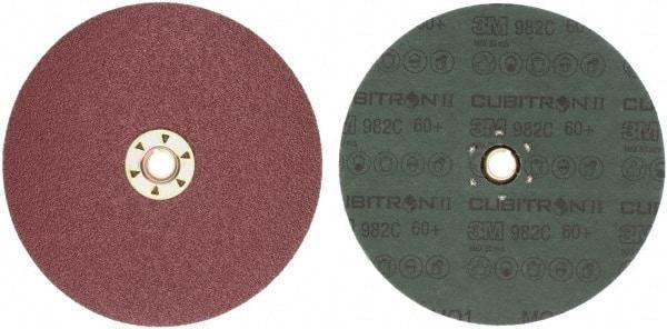 3M - 7" Diam 5/8-11 Threaded Hole 60 Grit Fiber Disc - Medium Grade, Ceramic, 8,600 Max RPM, Series 982C - USA Tool & Supply