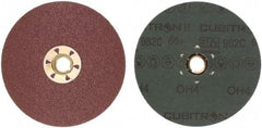 3M - 5" Diam 5/8-11 Threaded Hole 60 Grit Fiber Disc - Medium Grade, Ceramic, 12,000 Max RPM, Series 982C - USA Tool & Supply