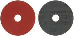 3M - 4-1/2" Diam 7/8" Hole 80 Grit Fiber Disc - Medium Grade, Ceramic, 13,300 Max RPM, Series 987C - USA Tool & Supply