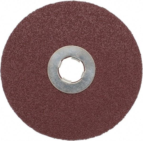 3M - 5" Diam 5/8-11 Threaded Hole 60 Grit Fiber Disc - Medium Grade, Ceramic, 12,000 Max RPM, Series 982C - USA Tool & Supply